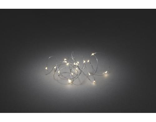 Konstsmide LK Micro LED, 20 LED, Silber Batteriebetrieb, 6h Timer