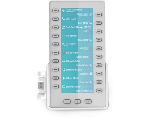 Snom D8C weiss USB-Zusatztastenfeld, Farbdisplay