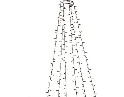 Konstsmide LED Baummantel 6x110 gefrostet, 6 Sträge à 110 Dioden