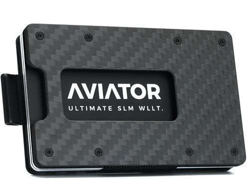 Aviator Wallet SLIDE AirTag carbon fiber