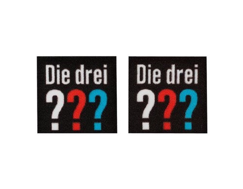 Monoquick Aufbügelbild Midi Die Drei???, 2.9 x 2.9 cm