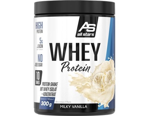 All Stars Whey Protein 100 % Milky Vanilla, Dose: 300g