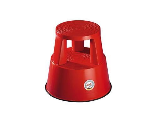 WEDO Rollhocker Step rot aus bruchfestem Kunststoff