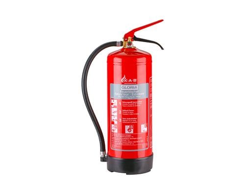 K.A.B GLORIA Feuerlöscher Pulver Brandklasse ABC, 6 Kg