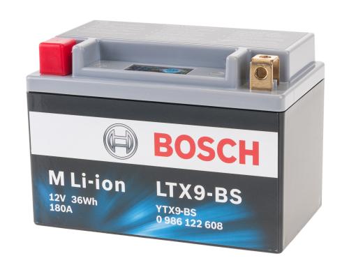 Bosch Automotive Motorradbatterie LTX9-BS Li-Ion 12V/ 3Ah