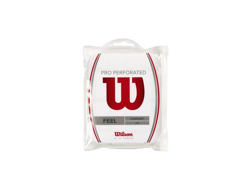 Wilson Tennsi Grip Pro Overgrip Perforated 12er-Pack, weiss