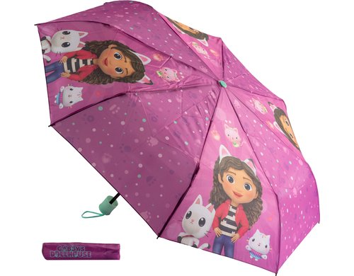 Undercover, Regenschirm Knirps Gabbys Dollh Gabbys Dollhouse, Durchmesser: 94 cm