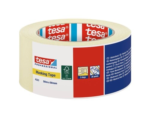 Kreppband 50m x 50mm, hellbeige