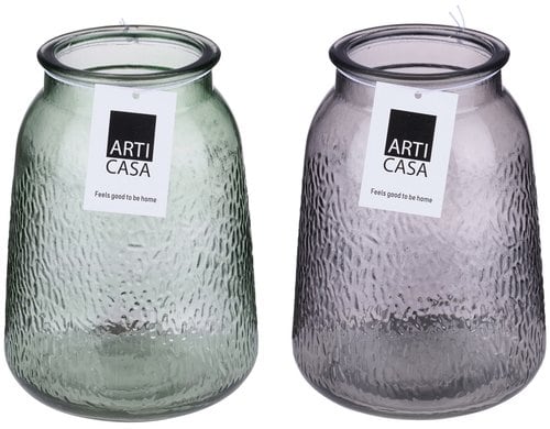 Arti Casa Vase Sprinkles,1 Stück assortiert 13x18 cm (DxH), Glas