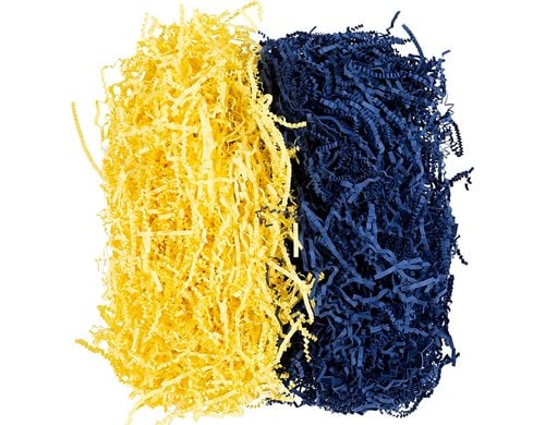 Creativ Company Füllmaterial Papierstreifen, 100g, blau-gelb