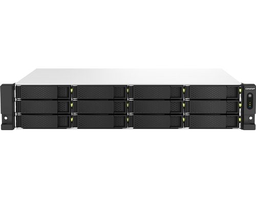 QNAP NAS TS-1264U-RP-8G, 12-bay 2U Rack, redundante PSU, Quad-C 2.0GHz, 8GB