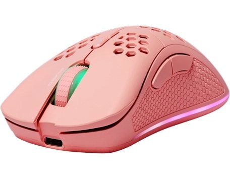 Deltaco Lightweight Gaming Mouse GAM120P, Wireless, Pink, PM80, RGB
