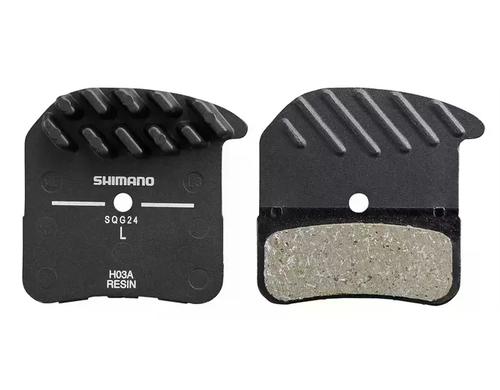 Shimano H03A, Bremsbeläge, Kunstharz mit Feder und Clip