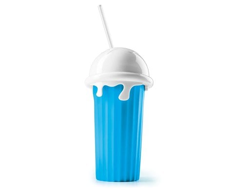 GOURMETmaxx Becher Slushy Ice Maker 330ml blau/weiß