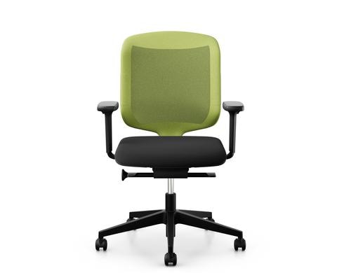 Giroflex Bürostuhl Chair2Go 434 Farbe: Schwarz/Grün, Mit Armlehne