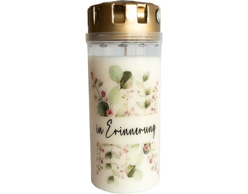 Herzog Grabkerze in Erinnerung Brenndauer ca.4 Tage, 6x15 cm (DxH)