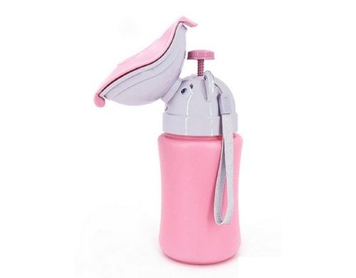 Kinder Urinal Flasche Pink