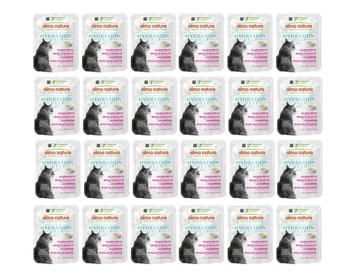 Almo Nature Hydration Help HFC 24x50g KIT Lachsbrühe