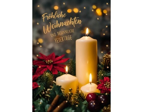 ABC Weihnachtskarten-Set Format A6, 105 x 148 mm, 5 Stück