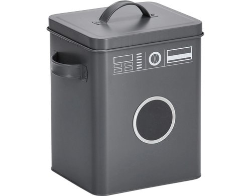 Zeller Present Waschmittelbox Gross Metall, Anthrazit