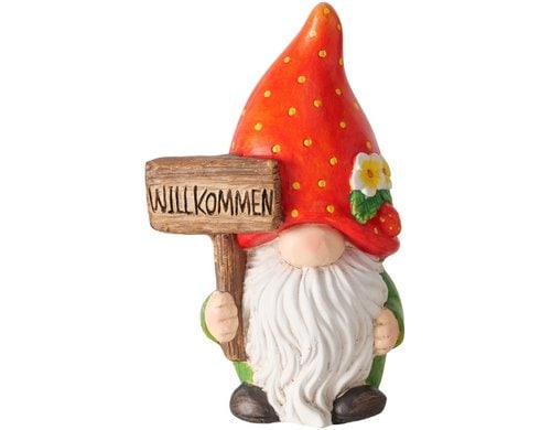 Boltze Dekofigur Strawberry Kunststoff