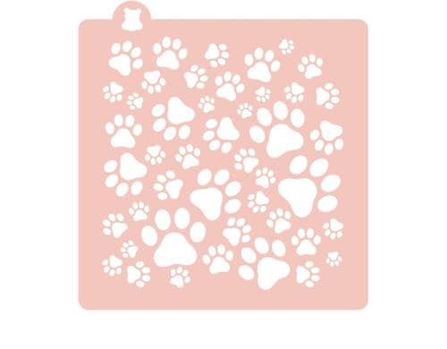 Cut my Cookies Schablone Hundepfote 14 cm x 14 cm, Mylar
