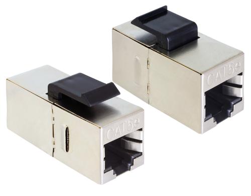 Delock Keystone Modul Cat.5e, UTP, chrom extern: RJ45 Buchse, Intern RJ45 Buchse