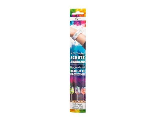 K.O. Tropfen GHB Schutz-Armband 2 Stück
