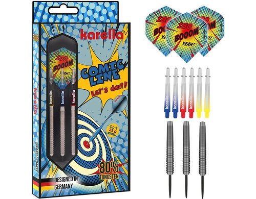Karella Steeldart Comic Line CL-1 22g 3 Stück, 80% Tungsten