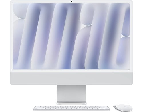 24 iMac (M4, 4 Ports), 10C/10C, Silber 16GB, 256GB, GbE, MM, MK TID, CH