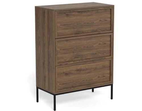 AC Design Kommode Palmdale Eiche dunkel, 80x40x110 cm