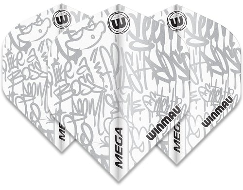 Winmau Flight Mega S. White (6900.243) 3 Stück