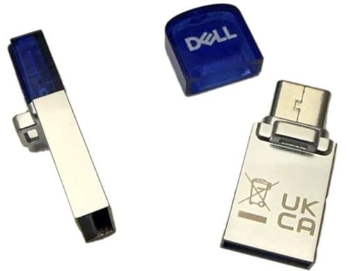 Dell 256GB 3.2 Type A/C Combo Flash Drive abnehmbare Abdeckung