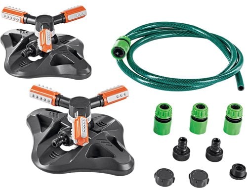 EASYmaxx Gartensprinkler rotierend 2er-Set 360°-Gartensprinkler - 2er-Set