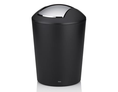 Kela Kosmetikeimer Marta 5.0 Liter, Kunststoff, Schwarz