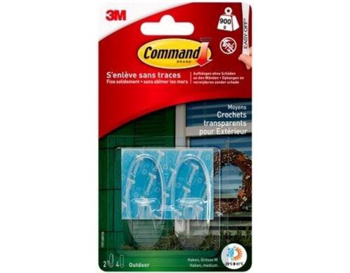 3M Command Dekohaken Outdoor M 2 Haken, Traglast: 900 g