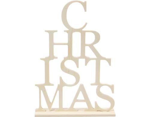 Creativ Company Aufsteller Holz Christmas, 29 x 21 cm