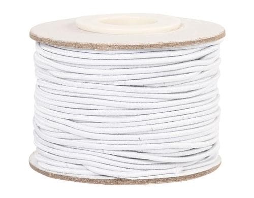 Creativ Company Elastikschnur Stärke: 1 mm, Weiss, 25 m