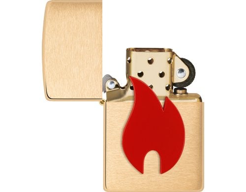 204B BIG Flame red Zippo Big Flame Red