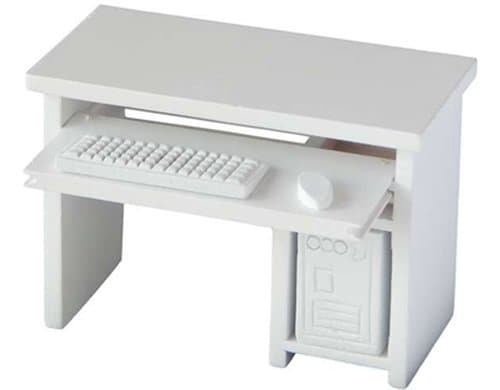 Bottsa Mini-Figur PC-Tisch weiss 9,5x5x6,5cm
