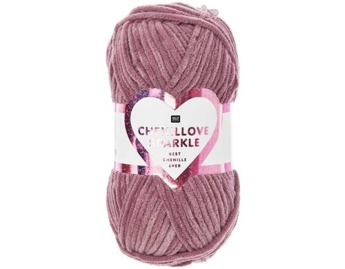 Rico Chenillove Sparkle beere 100% PES, 100g / 110m