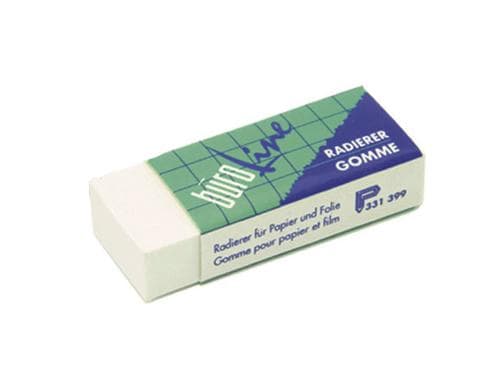 BüroLine Radiergummi, 40 Stück 32 x 15 x 10 mm