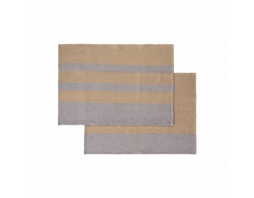 Blomus Geschirrtuch GANO 2er Set Indian Tan / Tradewinds