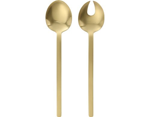 EGLO, Salatbesteck Seoni 2-teilig, Gold Mat 2-teilig, Gold Matt
