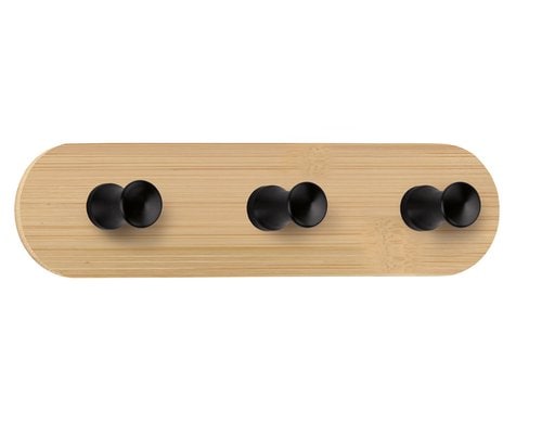 Kleine Wolke Wandh. Bamboo Hook Trio 18x 4.5x 3.6 cm