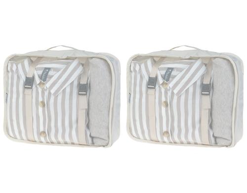 KOOR Packhilfen-Set Reesa Large 2-er Pack 2x 30x28x12cm, khaki