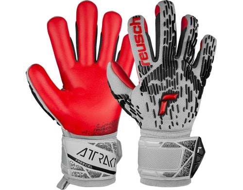Reusch Attrakt Freegel Silver Junior Grösse: 8, Farbe: vapor gray/fiery red