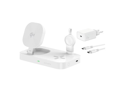 4smarts Qi2 Ladestation Trident Samsung Watch, weiss