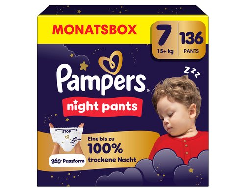 Pampers Baby Dry Night Pants Gr. 7 MonatsBox / 136 Stück