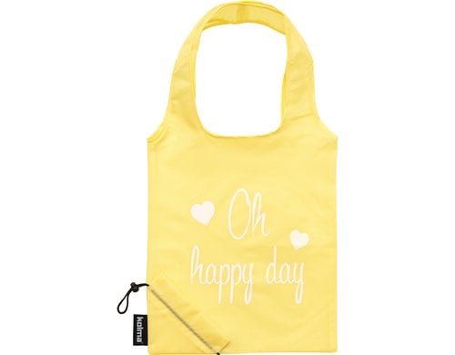 Einkaufstasche RPET Oh happy day beige